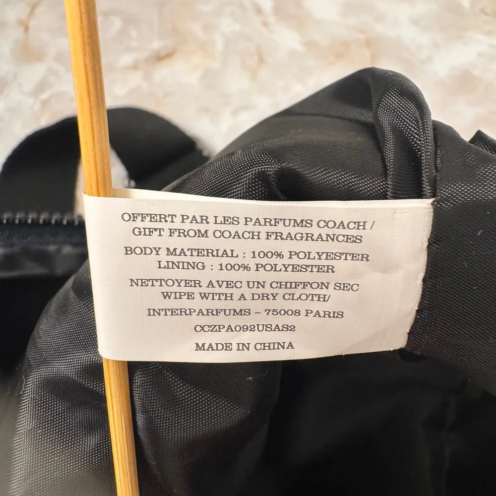 Coach Fragrance Duffel Bag Large Navy Blue Travel Weekend Gym Tote Bag